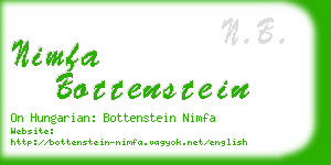 nimfa bottenstein business card